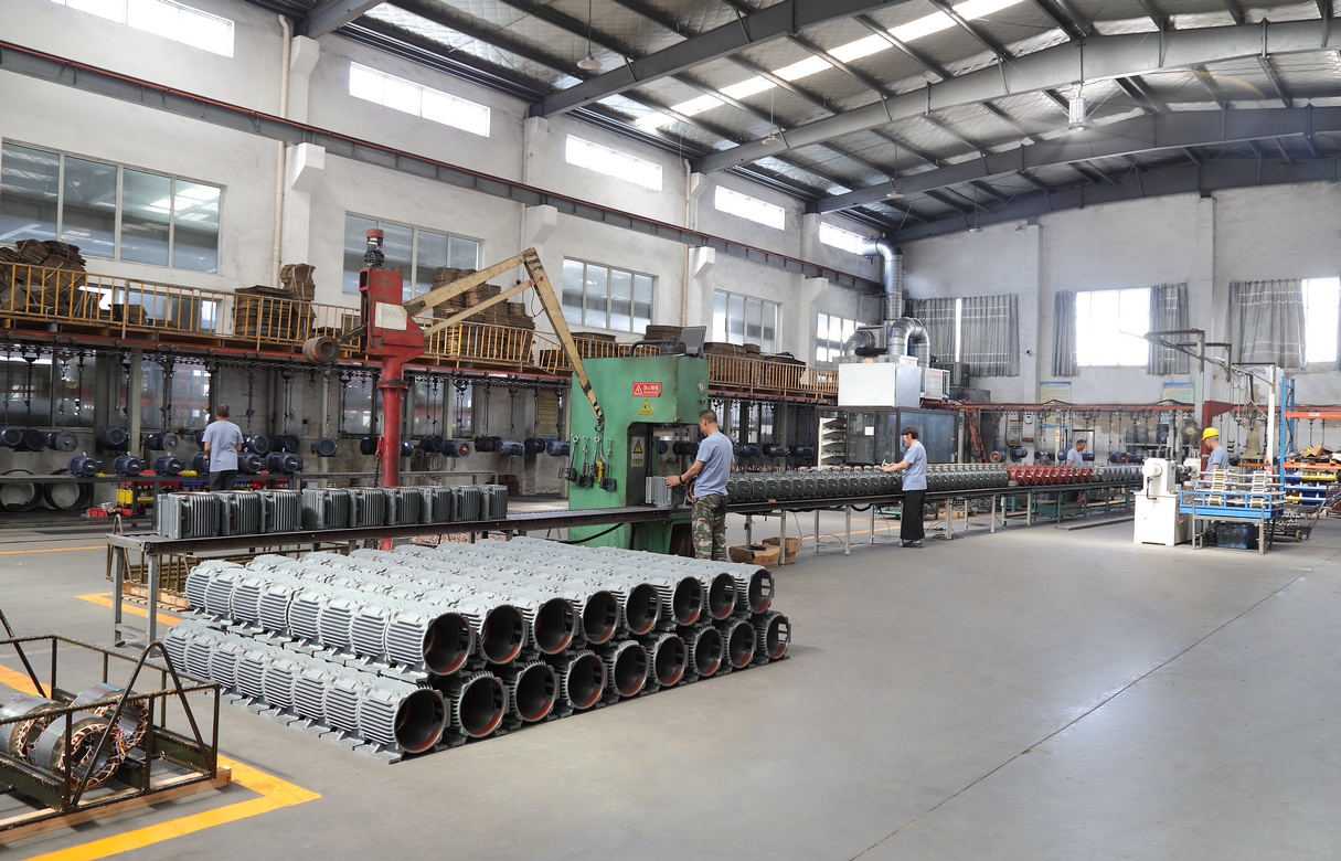 成品电机组装线